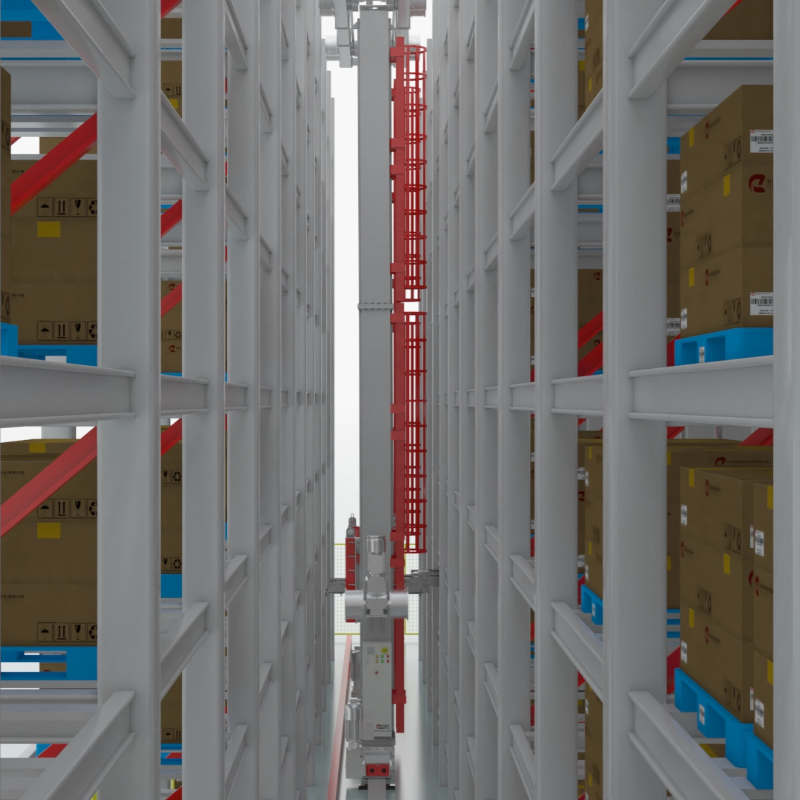 Standardisiertes Moduldesign, Mikrostapel-Lagerpalettenregal, einfache Installation, doppeltes geschlossenes Servosystem, Gusseisen