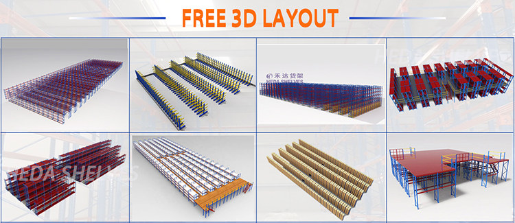 3D-Layoutplanung Lagersystem