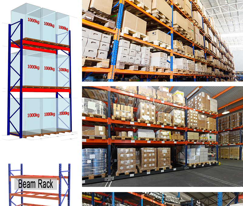 Stapelbare Lagerregale Palettenregalsysteme Lagerausstattung 1000KG 2000KG 3000KG