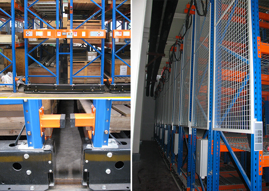 Industrielles, hochbelastbares, hocheffizientes Lager-Elektro-Mobilregalsystem, automatisches mobiles Regalsystem, Palettenregal