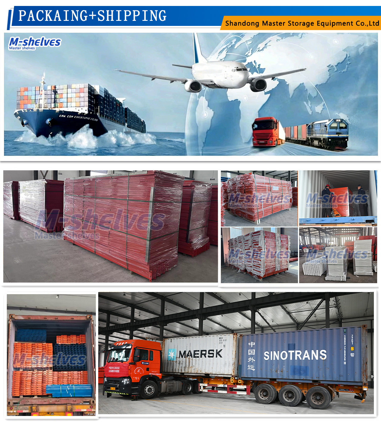 Exportverpackung und Verladung