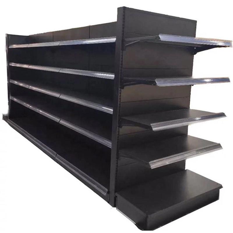 Mehrstöckige Supermarktregale aus Stahl zum Fabrikpreis / Hochwertige, doppel-/einseitige, feste/drehbare Gondelregale aus Metall / Gondel