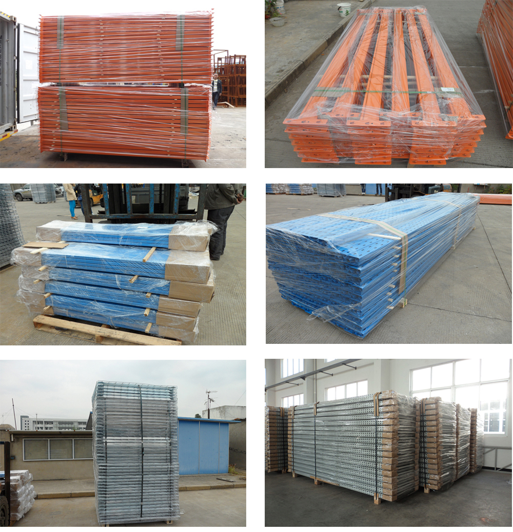 Transportsichere Verpackung von Schmalgangregalen