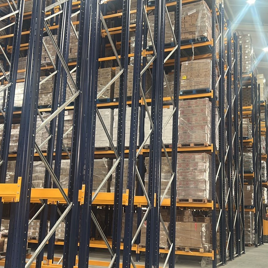 Schwerlast-Lagerregal, Industrielle Q235B-Stahlregale, Korrosionsbeständige Lagerregalsysteme