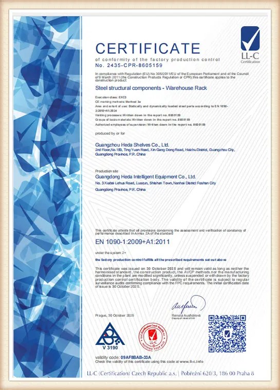 CE CPR Zertifikat 2435-CPR-8605159