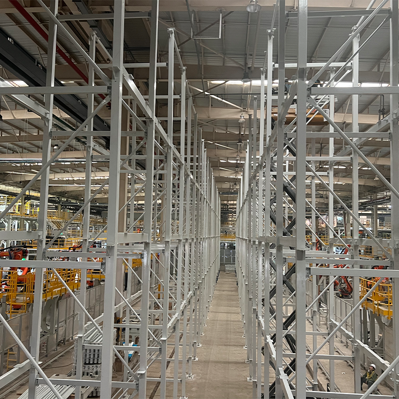 Industrielles Palettenregalsystem, gespleißte Stahl-Klappregale, Lagerregal, 2000 kg Tragkraft