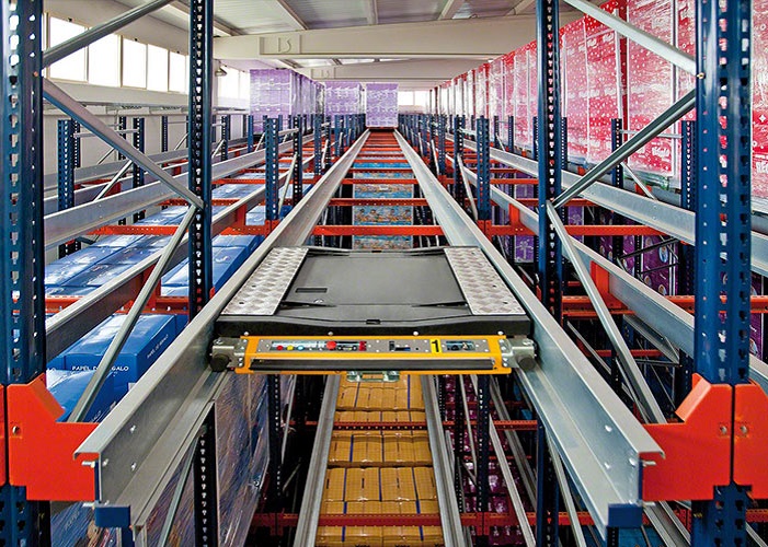Schwerlast Radio Shuttle Lagerregal
