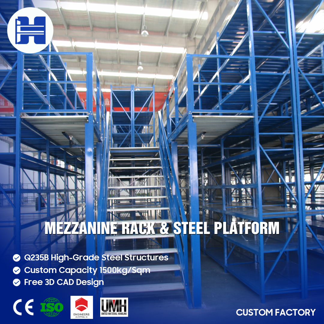 Q235 Stahl-Industrie-Loft-Design-Mezzanine-Regalsystem für Industriehallen – Hohe Qualität, schnelle Lieferung