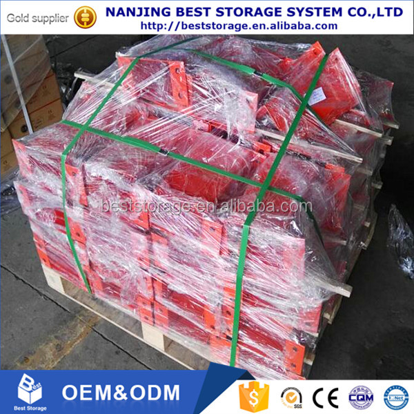 CE Certified Steel Heavy Duty Selective Pallet Rack End Frame Barrier Protector Epoxy Powder Coating 10-Year Material Warranty