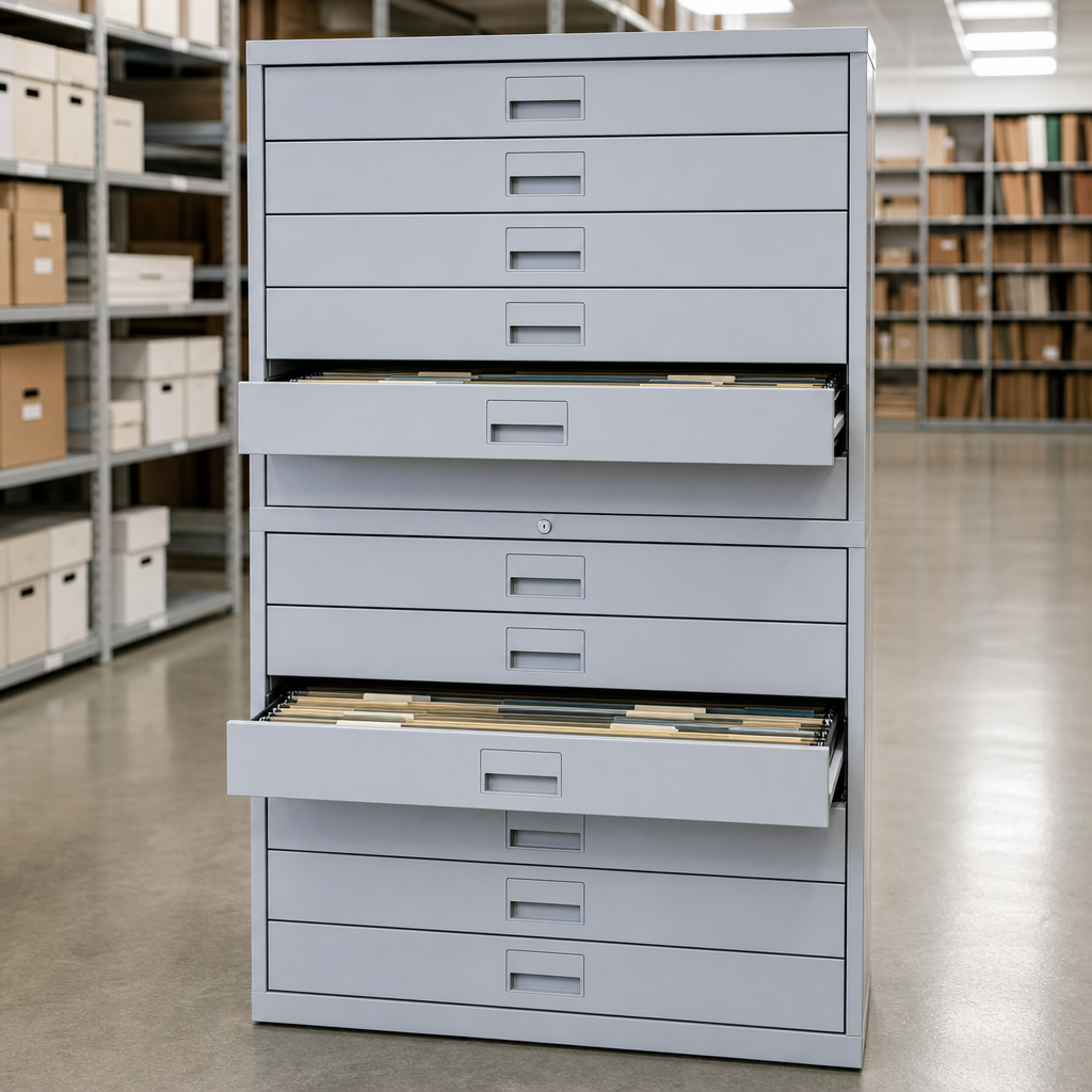 Multi-Purpose Drawer Cabinet For Workshop / Lab / Warehouse / Archive - Durable Steel Storage With Lockable Drawers