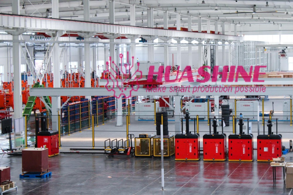 Automated Warehouse Storage ASRS Pallet package flow rack