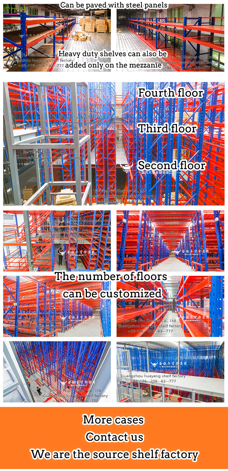 Stapelbare Lagerregale Palettenregalsysteme Lagerausstattung 1000KG 2000KG 3000KG