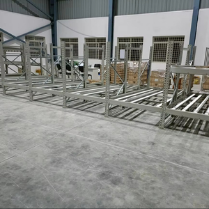 FIFO Palettenregal pulverbeschichtet mit modularer Schwerkraftbahn