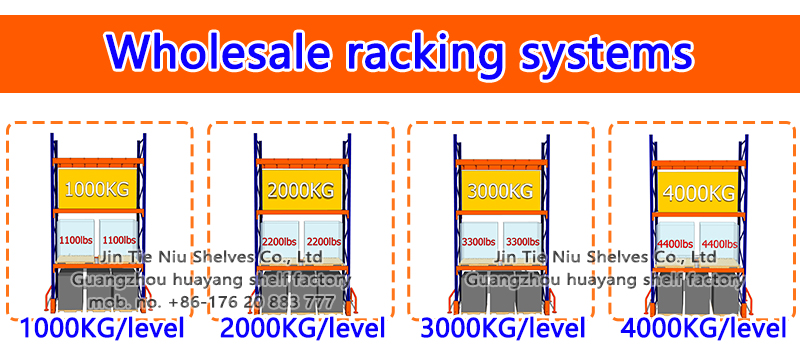 Stapelbare Lagerregale Palettenregalsysteme Lagerausstattung 1000KG 2000KG 3000KG