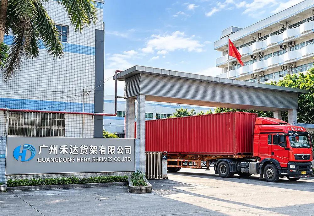 Werksgelände und Logistikverladung bei Guangzhou Heda Shelves Co., Ltd.