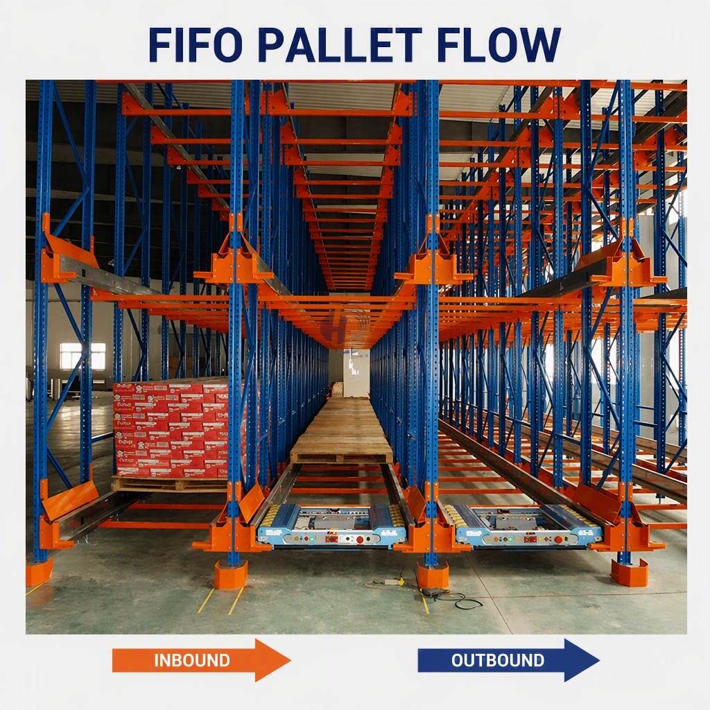 Smart Controlled Intelligent Heavy Duty Steel Storage Rack System Radio Shuttle Racking 2500kg Load Capacity for Automated