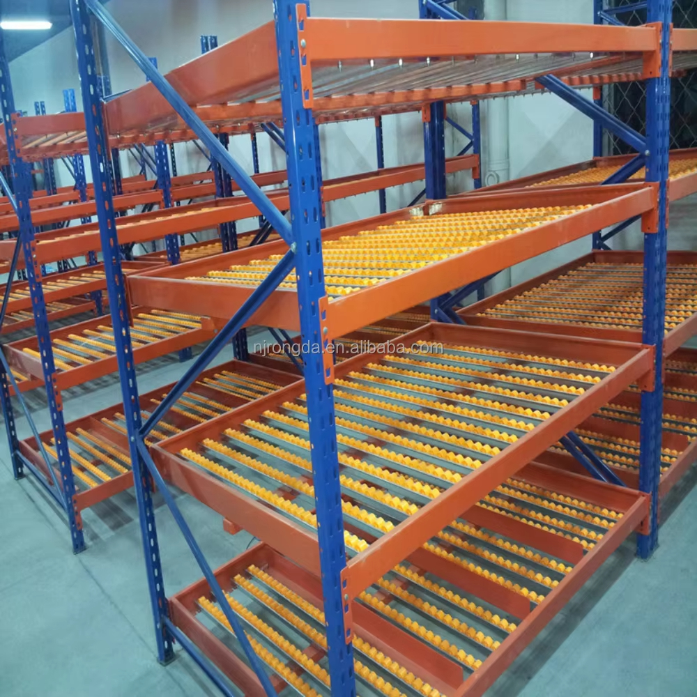 Schwerkraftregale, Durchlaufregale, Kartonregale, Lager-FIFO-Industrielagersystem