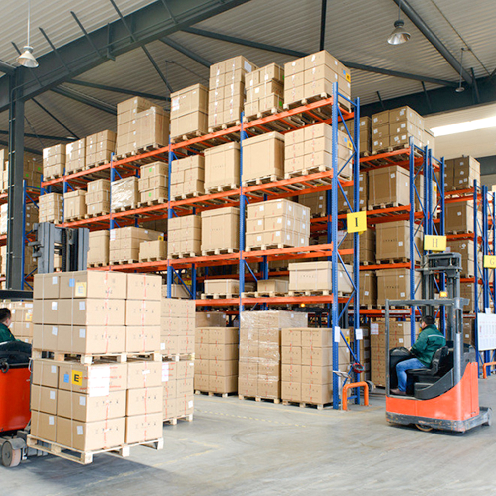 Schraubenloses, verstellbares Industrie-Hochleistungs-Palettenregalsystem, Lagerregale aus Stahl und Metall