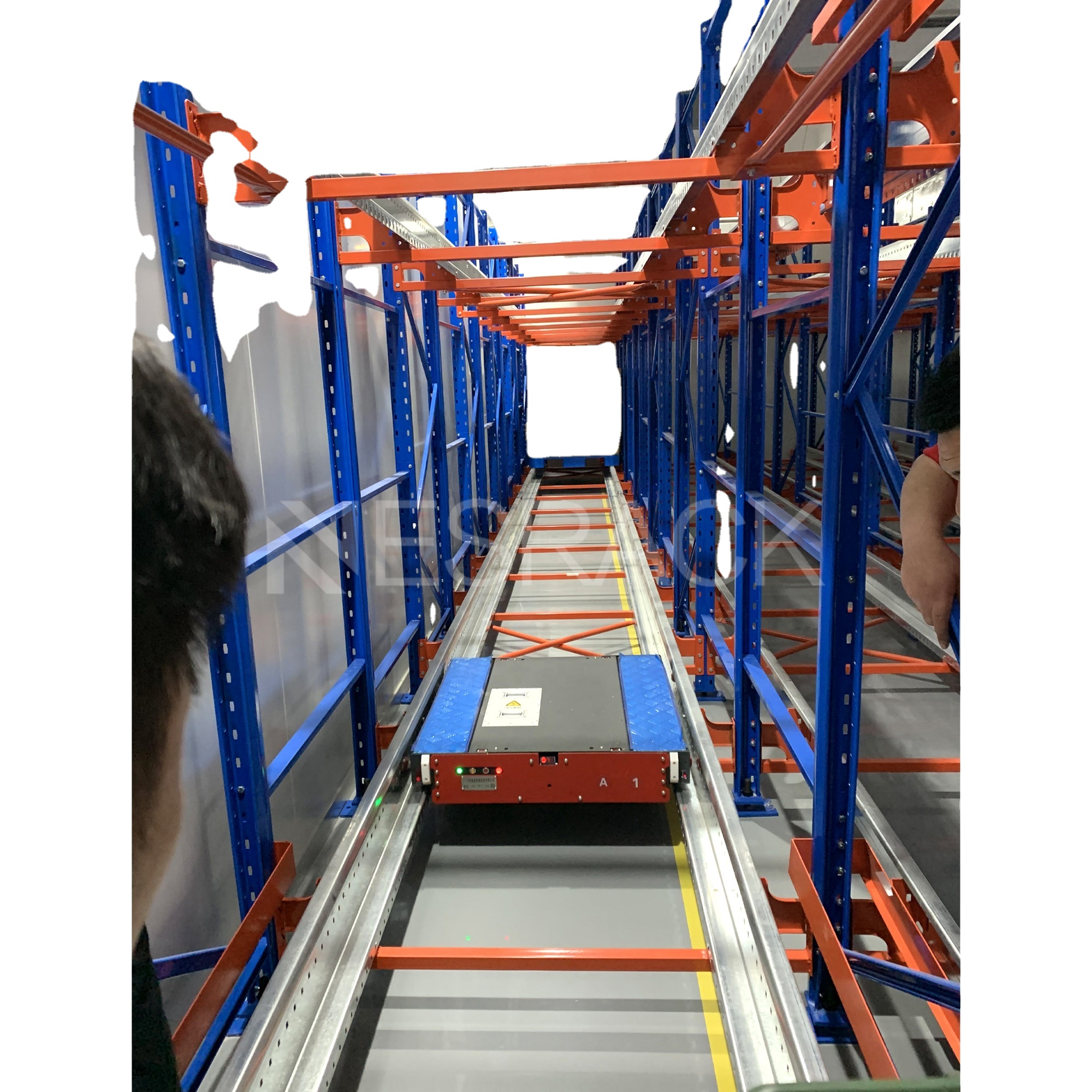 Hochdichtes Lager, automatisches Funk-Shuttle-Regalsystem, Schwerlast-Palettenregalsystem