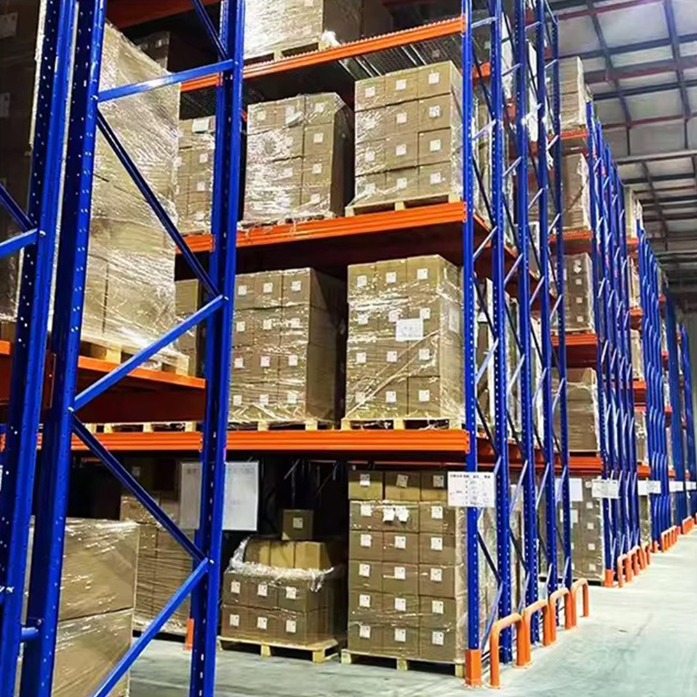 Automatisches Paletten-Shuttle-Regalsystem mit hoher Lagerdichte, Stahlrahmen, Tragfähigkeit 3000 kg, Schwerlastlager