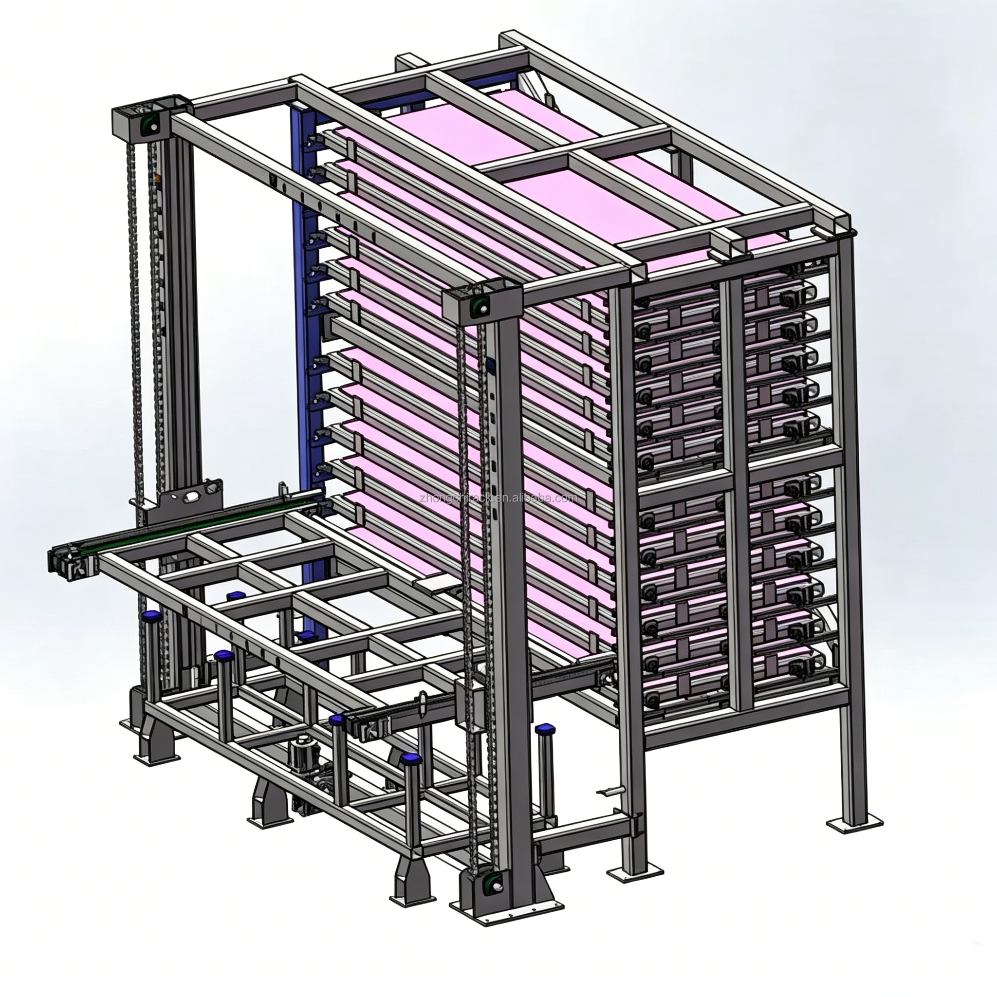 Langlebiges, rostfreies, hochbelastbares elektrisches Blechregalsystem mit Schubladen für die Lagerhaltung, automatisiertes Kommissionierregalsystem