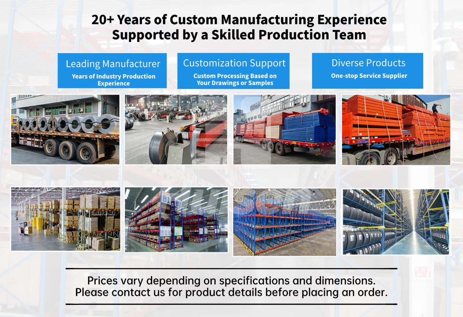 Modern High Density Storage Heavy Duty Pallet Rack