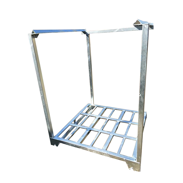 Kundenspezifische, faltbare, bewegliche, pulverbeschichtete, einseitige, 4-fach abnehmbare Stapelregale aus Stahl (Nestainer Palletainer)