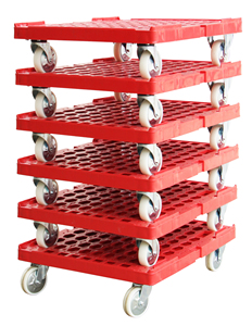 WL-1 Schwerlast-Rollpalettencontainer aus Stahl und Kunststoff, Einfahrttyp, 4-Rad, TÜV-zertifiziert, individuelle Farben, 125-mm-Rollen, <400 kg