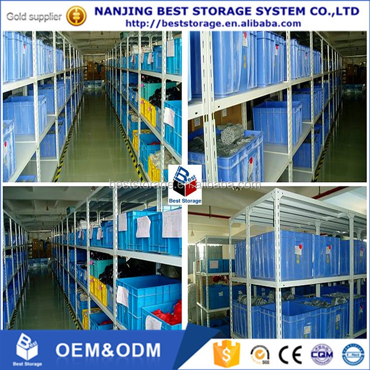 50-100kg Storage Light Duty Diy Slotted Angle Shelving Rack Shelf With ISO9001 and CE