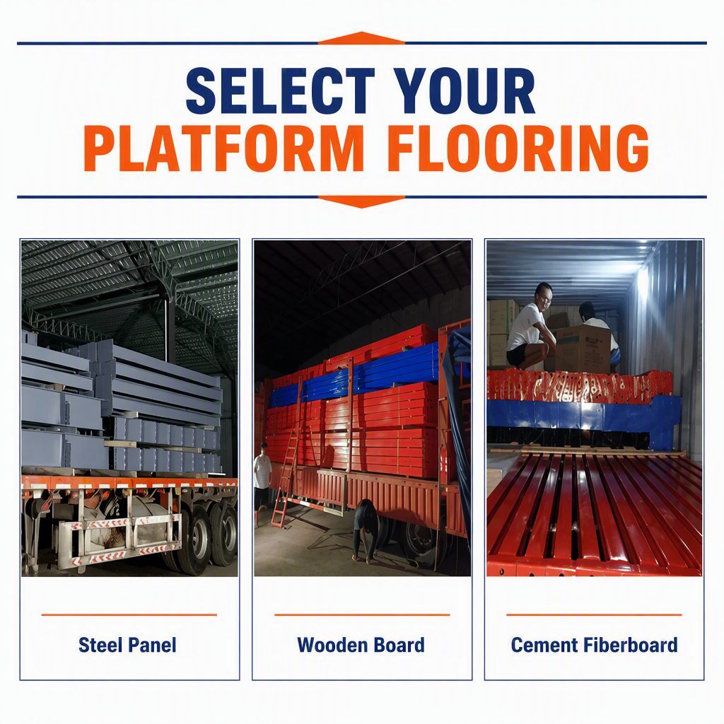 Heavy Duty Steel Wire Attic Shelf Powder Coated Warehouse Storage Platform Pallet Rack Custom Factory Built