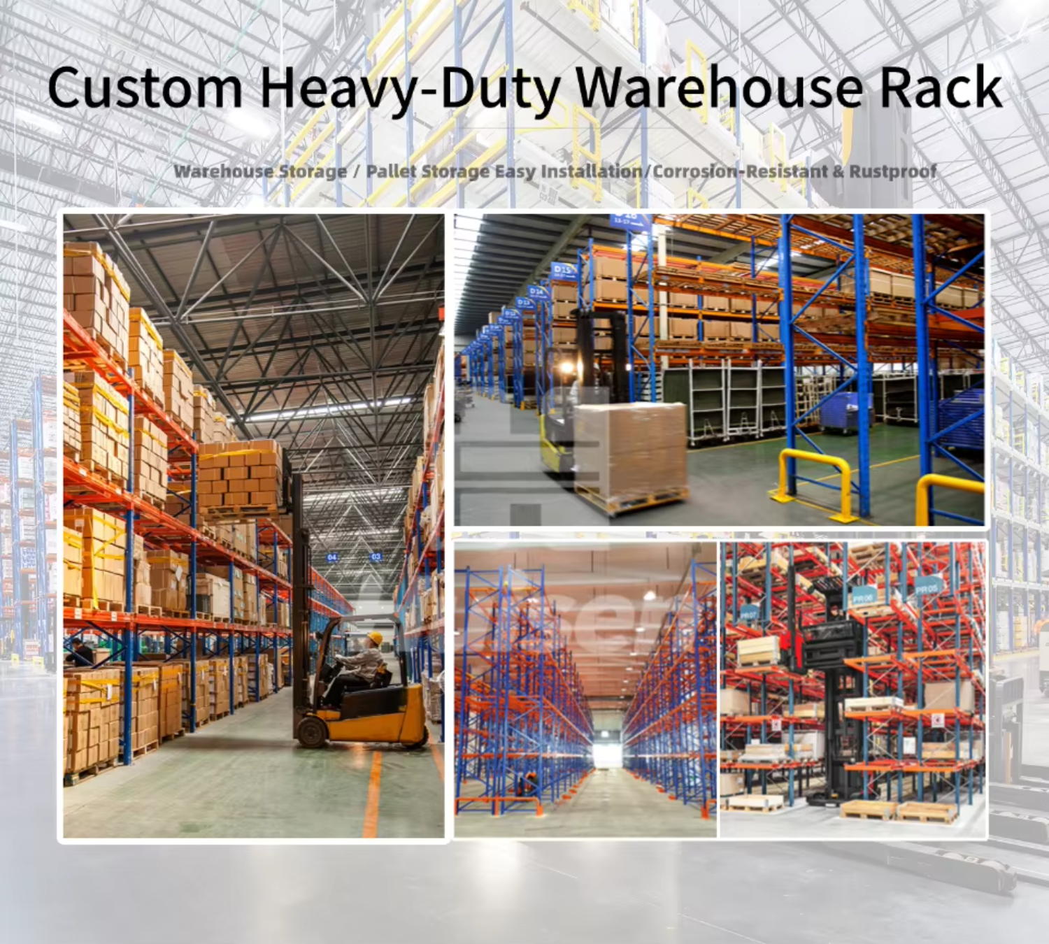 Modern High Density Storage Heavy Duty Pallet Rack