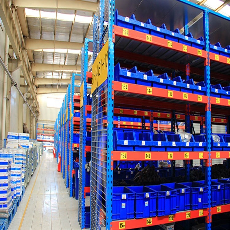 Schwerlast-VNA-Palettenregal, Industrieregalsystem, mehrstufig verstellbar, Stahl, korrosionsbeständig, pulverbeschichtet, Supermarktregale