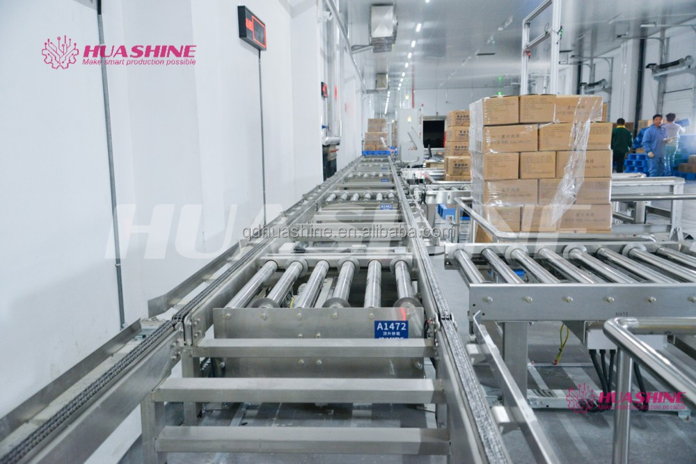 Automated Warehouse Storage ASRS Pallet package flow rack
