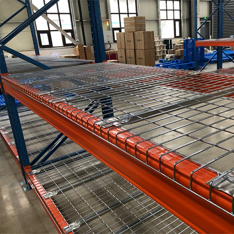 Schwerlast-Stapelbares Q235B-Stahlpalettenregalsystem mit Gabelstaplerführung, 3000 kg, industrietauglich