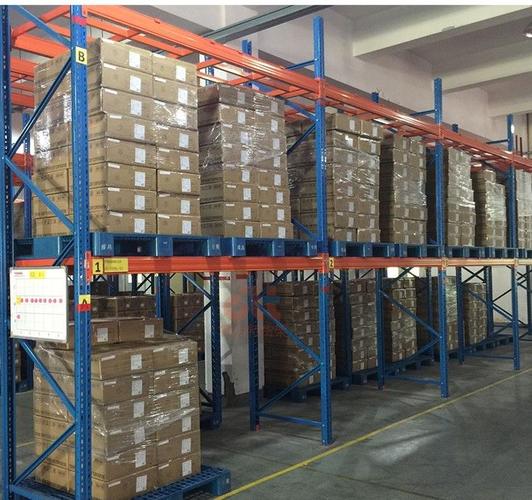 Schwerlast-Lagerregalsystem aus Stahl, industrielles Palettenregal