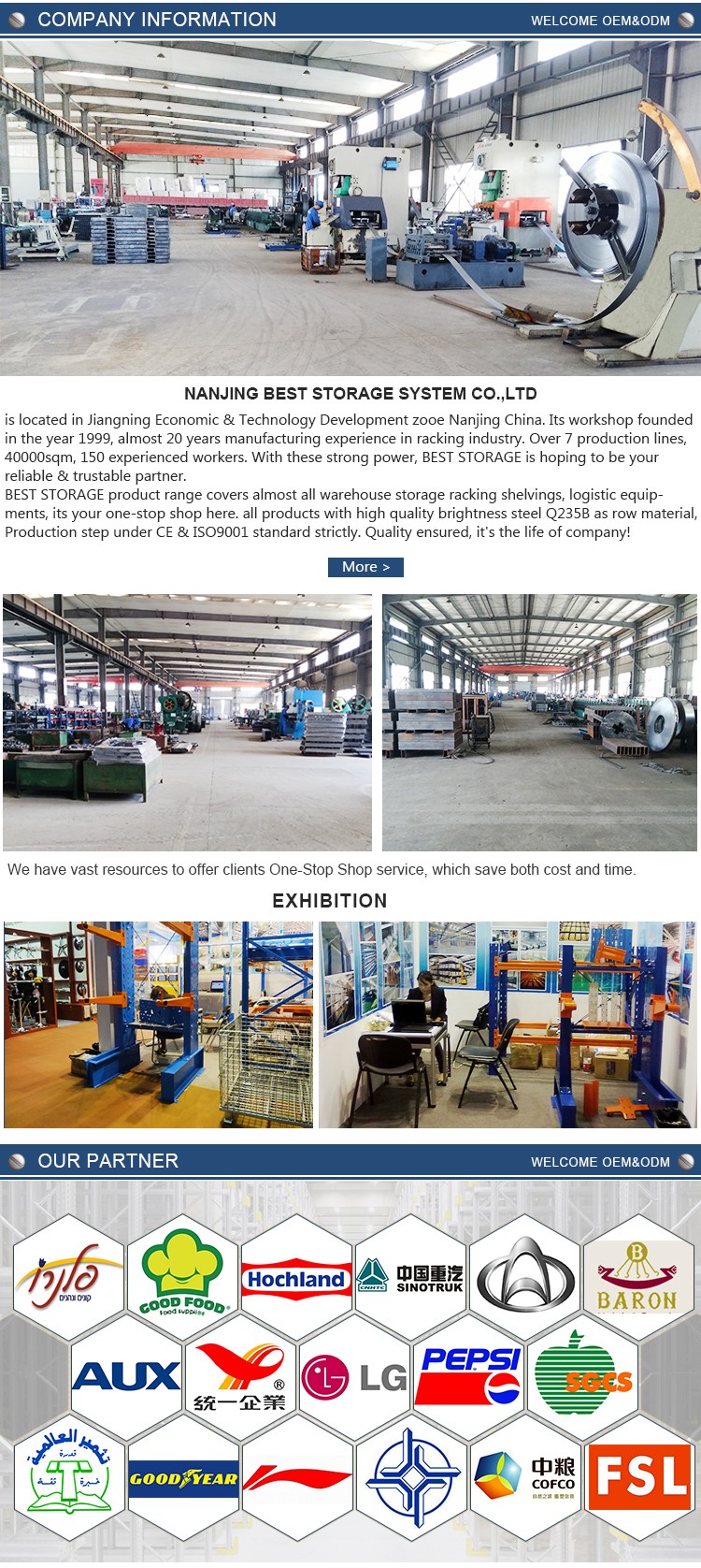 CE Certified Steel Heavy Duty Selective Pallet Rack End Frame Barrier Protector Epoxy Powder Coating 10-Year Material Warranty