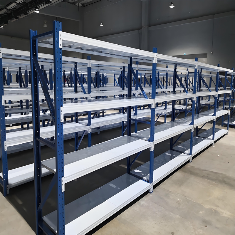 Light Duty Steel Storage Rack Adjustable Metal Shelving Warehouse Racking Corrosion Resistant Industrial Shelves