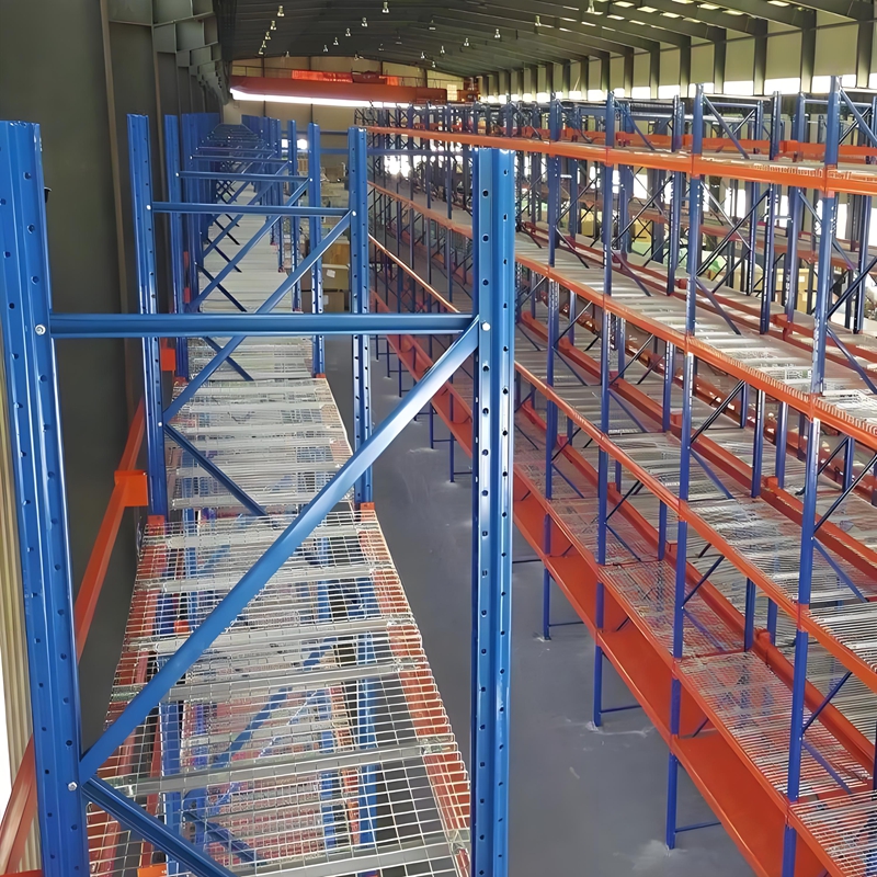 Anpassbare industrielle Stahl-Dachbodenregalplattformpalette, langlebig, robust, verstellbar, rostfrei, direkt