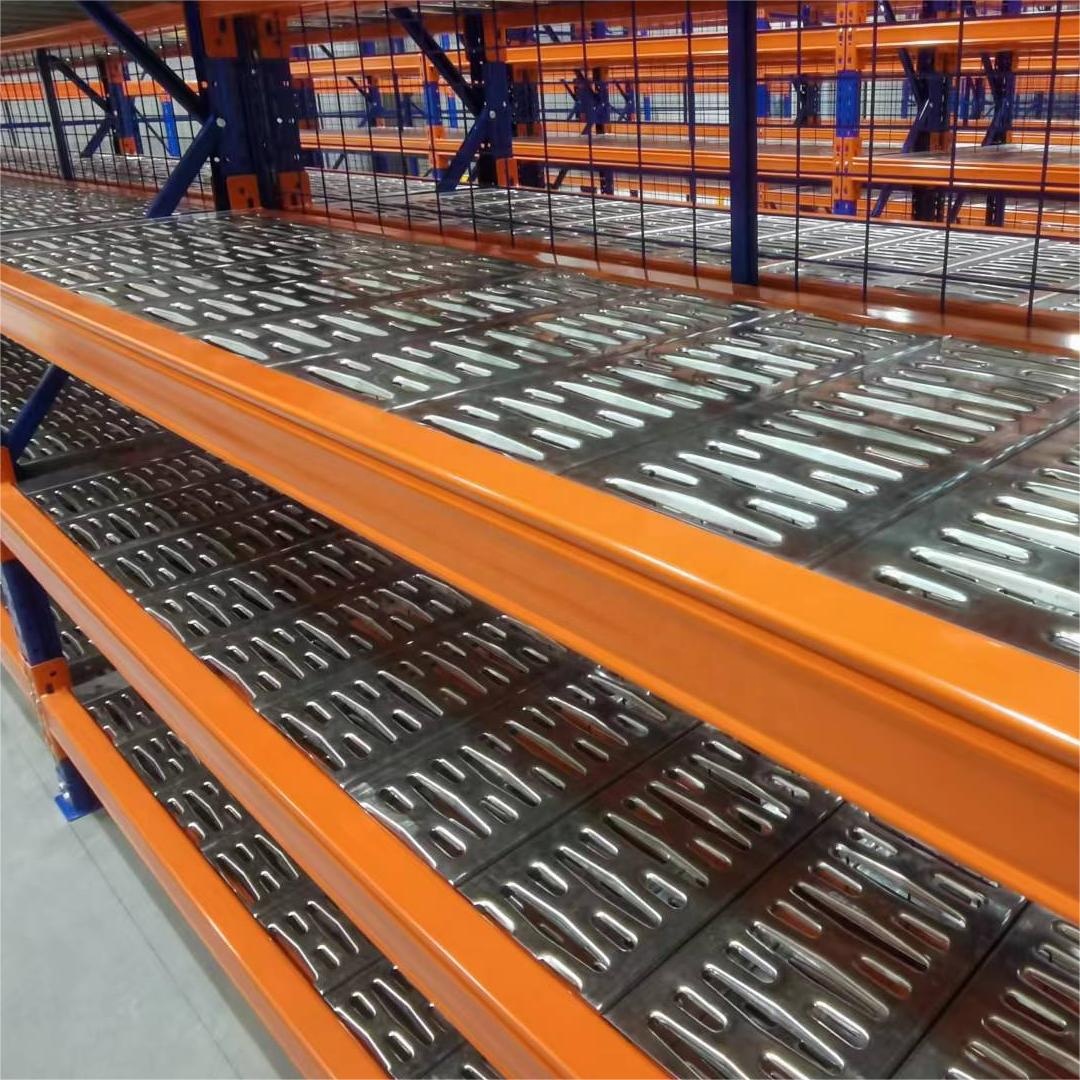Hochwertiges Kaku KKPR0001 Doppeltiefregal, Schwerlast-Stahl-Selektivpalettenregal, Behälterregal 500-1500 kg/Ebene für Lager