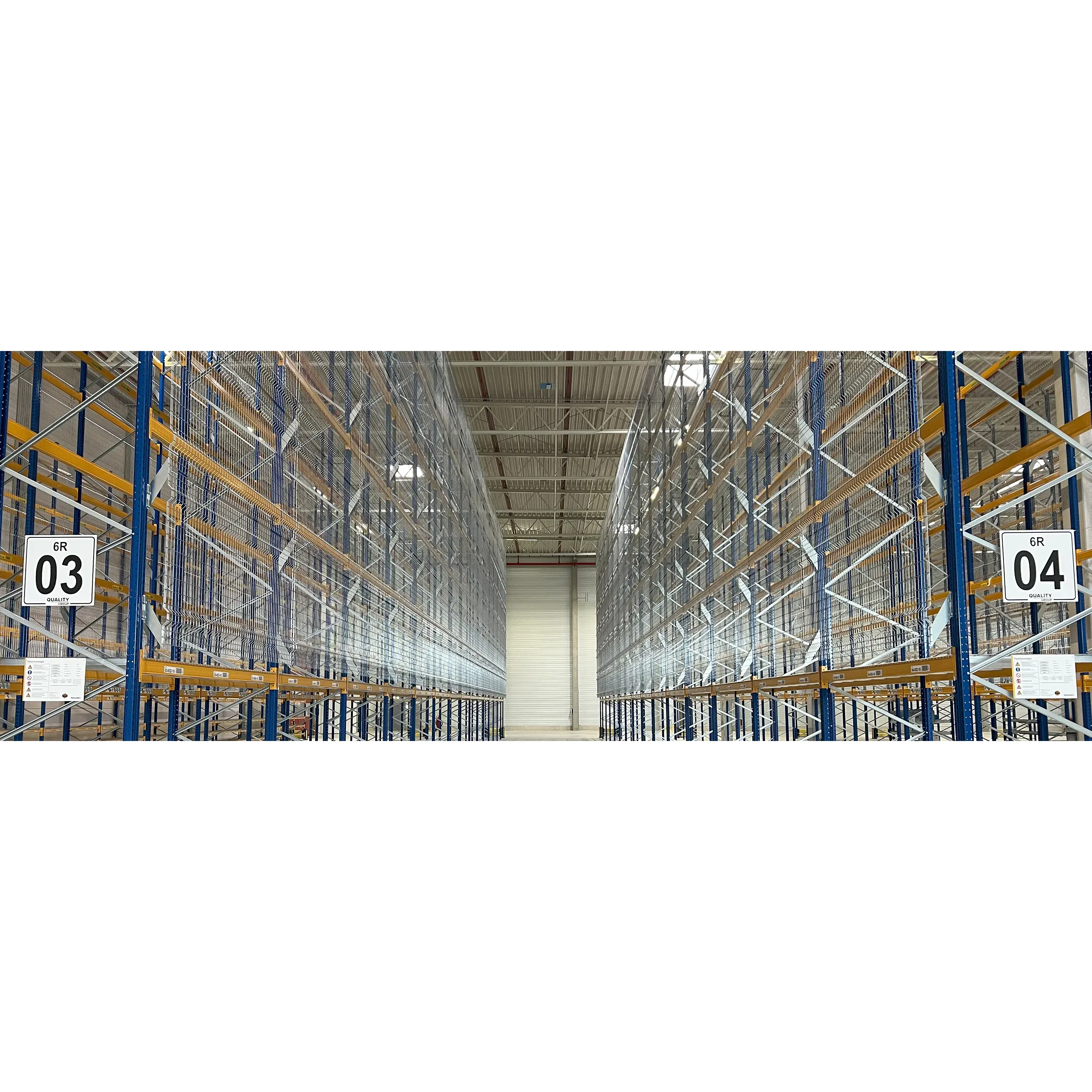 Debion Protect Grid Back Wall System For Warehouse Shelving Storage Solution