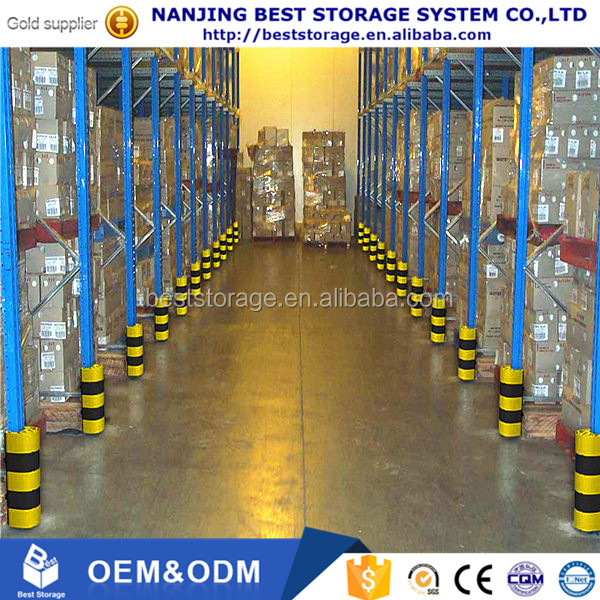 CE Certified Steel Heavy Duty Selective Pallet Rack End Frame Barrier Protector Epoxy Powder Coating 10-Year Material Warranty