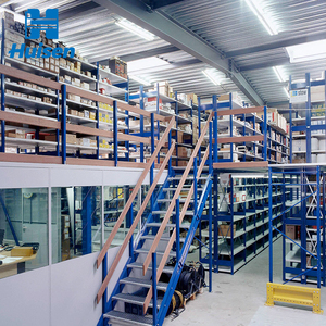 Hochwertige industrielle Stahl-Zwischenbodenregale, mehrstöckige Metallregale in Loft-Bauweise für Containerverladebereiche