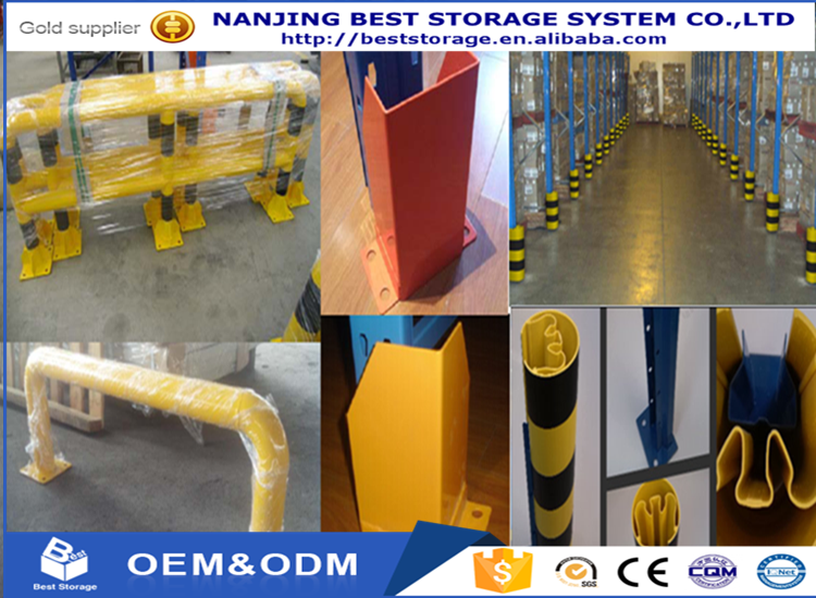 CE Certified Steel Heavy Duty Selective Pallet Rack End Frame Barrier Protector Epoxy Powder Coating 10-Year Material Warranty