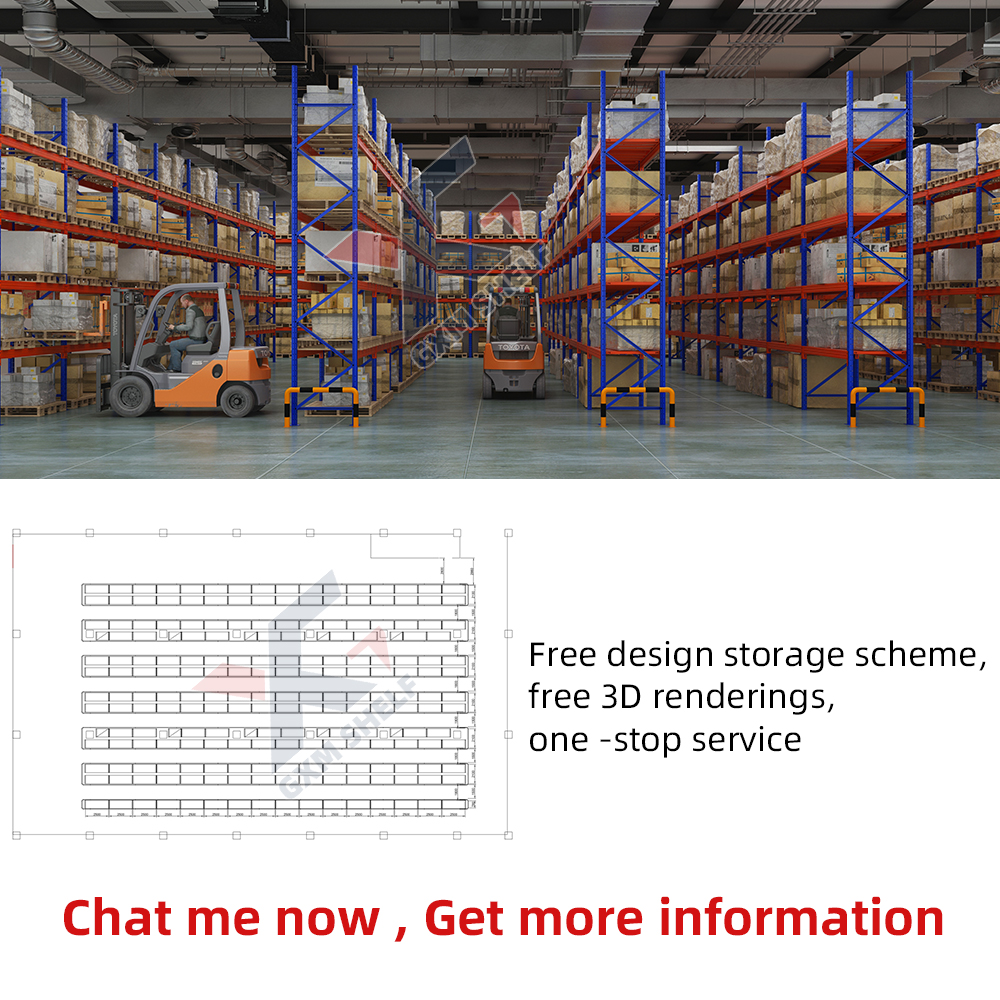 Palettenregalsystem für Lagerhallen, Schwerlast-Palettenregalsystem, Industrieregale, dreidimensionales Schwerlast-Lagerregal