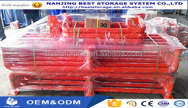 CE Certified Steel Heavy Duty Selective Pallet Rack End Frame Barrier Protector Epoxy Powder Coating 10-Year Material Warranty