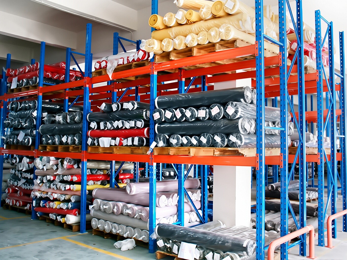 Schwerlast-Metall-Rollenregalsystem mit 5 Ebenen für Lagerhallen, Geschirrtrockner, Kühlräume und Palettenlagerung, Tragkraft 500 kg