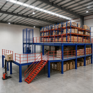 Zwischengeschoss-System mit Stahlkonstruktion, 300, 500, 800, 1000, 2000 kg pro Quadratmeter, Industrielager im Dachgeschoss