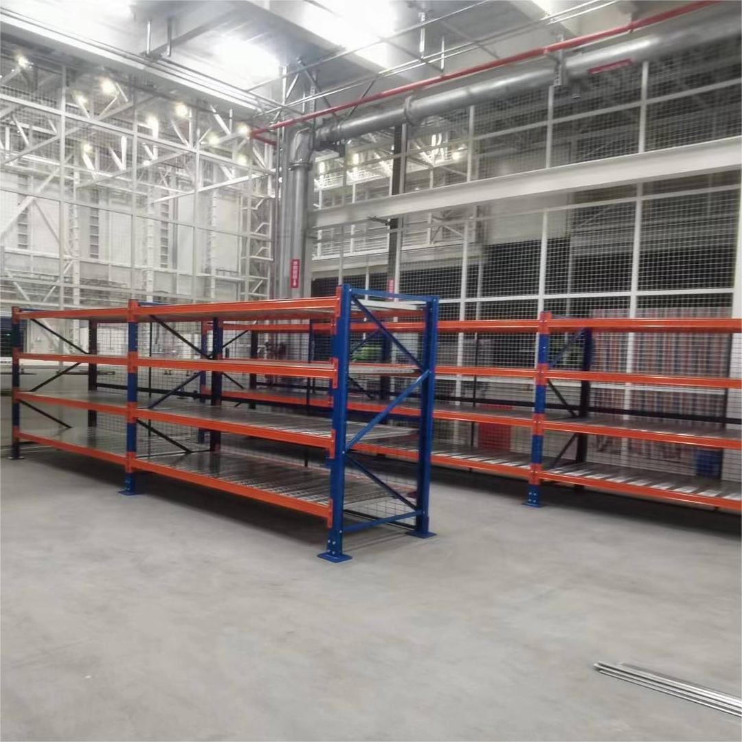Hochwertiges Kaku KKPR0001 Doppeltiefregal, Schwerlast-Stahl-Selektivpalettenregal, Behälterregal 500-1500 kg/Ebene für Lager