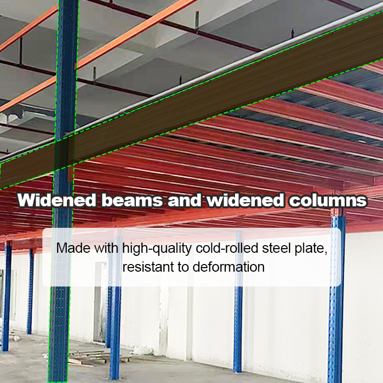 Loft Deck Lagerhallen-Palettenregalsystem, Stapelregale, Stahl, schraubenlos, pulverbeschichtet, verstellbar, Korrosionsschutz