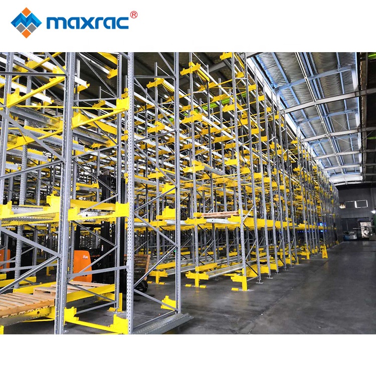 Maxrac Schwerlast-Palettentransportsystem aus verzinktem, pulverbeschichtetem Stahl – OEM/ODM-Lieferant für Lager- und Frachtlagerausrüstung